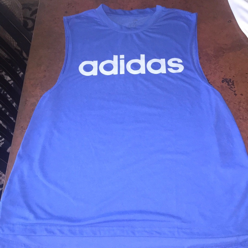 Adidas tank top royal blue medium
